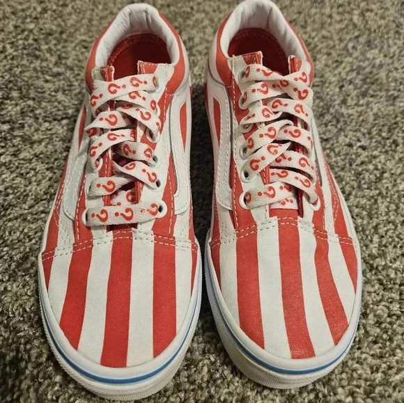 Vans X Where's Waldo International Stripes Old Skool Kids Sneakers Shoes 1.5 - Picture 10 of 14